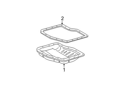 1999 Toyota Sienna Pan Sub-Assy, Automatic Transaxle Oil Diagram for 35106-32041