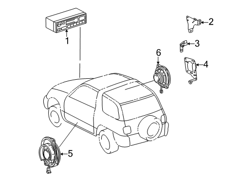 1998 Toyota RAV4 Sound System Diagram