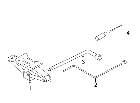 2014 Scion FR-S Jack & Components Diagram