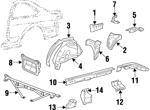 1997 Toyota Paseo Carrier Sub-Assy, Jack Diagram for 58709-16030