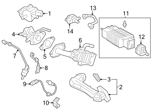 2023 Toyota Crown SENSOR, AIR FUEL RAT Diagram for 89467-33310