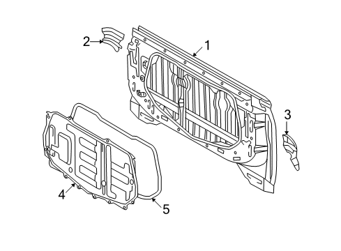 2004 Toyota Tundra Back Panel Diagram