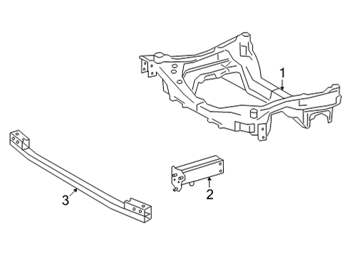 2022 Toyota Mirai Bolt, Suspension Mem Diagram for 90951-01009