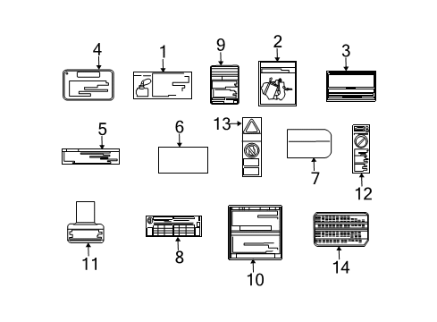 2012 Toyota FJ Cruiser Emission Label Diagram for 11298-31B90