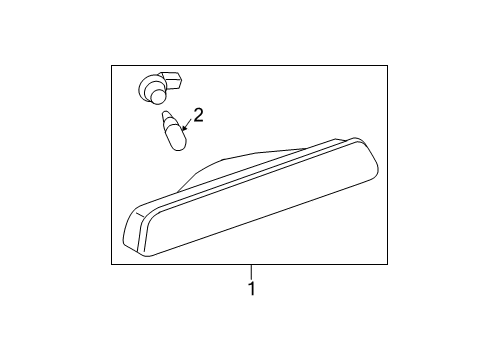 2006 Toyota 4Runner High Mount Lamps Diagram