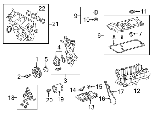 2020 Toyota Corolla Plate Assembly, Engine N Diagram for 11290-37010