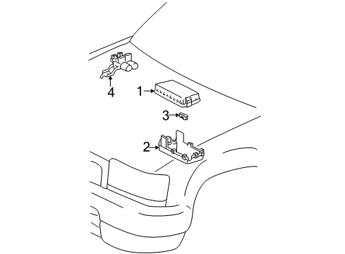 2002 Toyota 4Runner Cover Diagram for 82662-35890