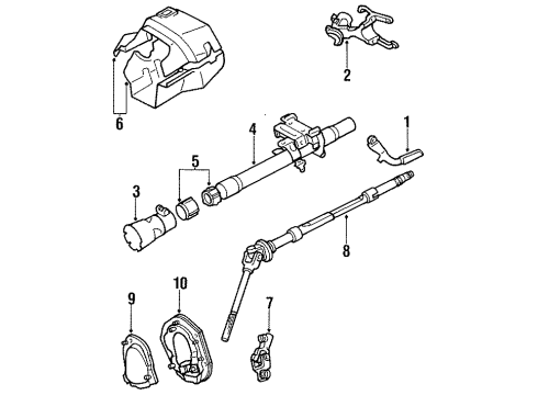 1987 Toyota Tercel Switch Assy, Ignition Or Starter Diagram for 84450-16050