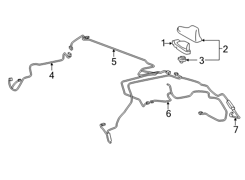 2019 Toyota Highlander Antenna Assembly, AMPLIF Diagram for 86300-0E030