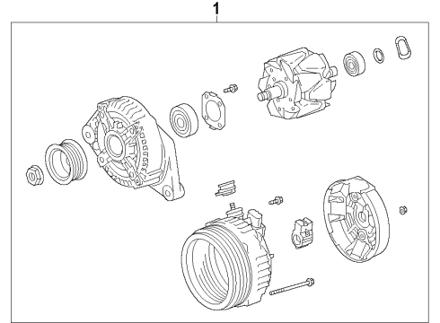 2018 Toyota Avalon Alternator Diagram 1 - Thumbnail