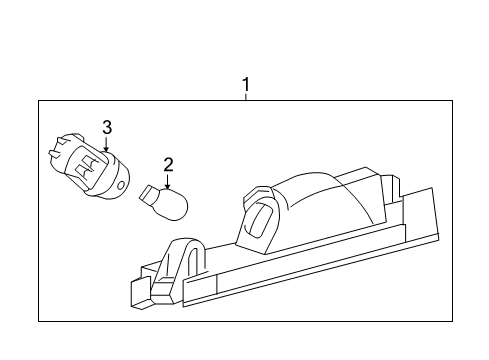 2017 Toyota Corolla iM License Lamps Diagram