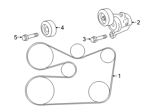 2018 Toyota Sienna Belts & Pulleys, Maintenance Diagram