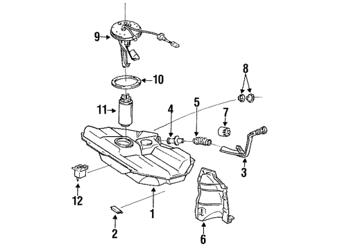 1992 Toyota Tercel Fuel Supply Diagram