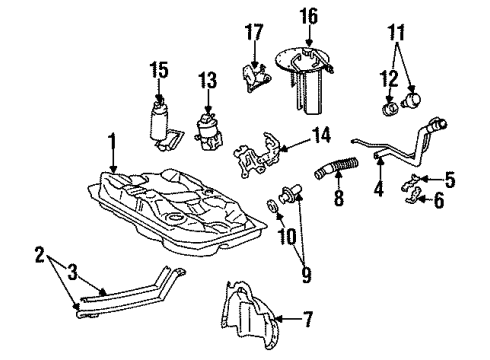 1995 Toyota Corolla Cable Assy, Accelerator Control Diagram for 78180-1A520