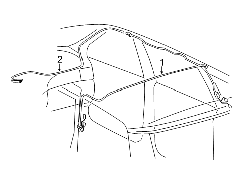 2004 Toyota Sienna Antenna & Radio Diagram 2 - Thumbnail