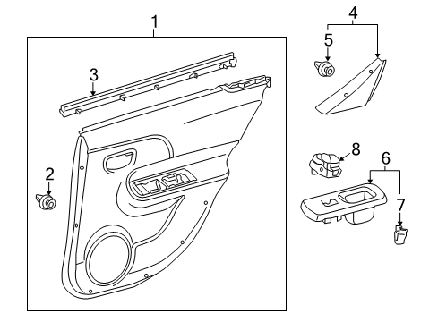 2012 Toyota Prius C Front Door Diagram 4 - Thumbnail