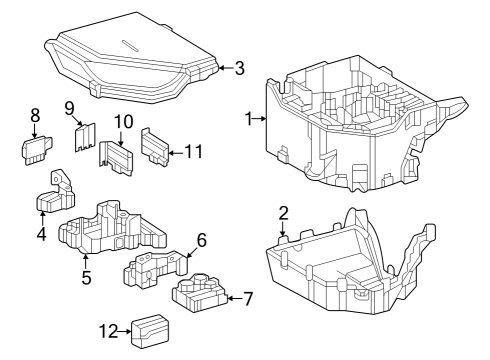 2023 Toyota bZ4X BLOCK ASSY, RELAY Diagram for 82660-42080