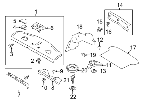 2019 Toyota 86 Interior Trim - Rear Body Diagram