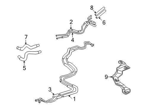 2006 Toyota Highlander Rear A/C Lines Diagram