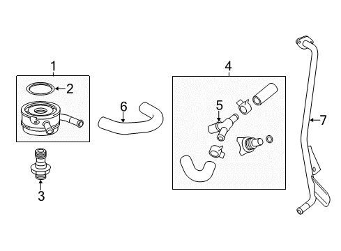 2005 Toyota RAV4 Oil Cooler Diagram