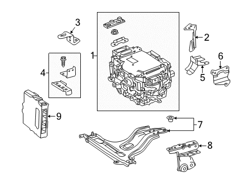 Bracket, Inverter Diagram for G9215-48060