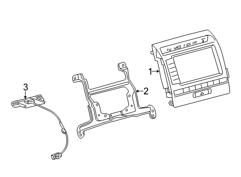 2018 Toyota Land Cruiser Display System Diagram for 86110-60511