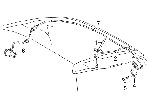 2013 Toyota Prius V Antenna & Radio Diagram