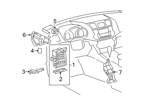 2013 Toyota Highlander Electrical Components Diagram 2 - Thumbnail