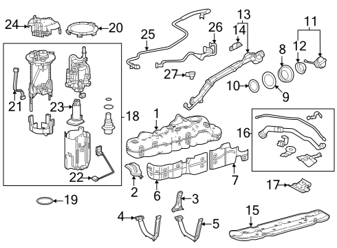 2023 Toyota Sequoia PIPE ASSY, FUEL TANK Diagram for 77210-0C030