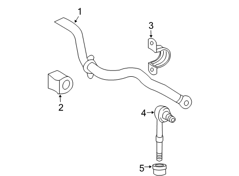 2012 Toyota RAV4 Rear Suspension Components, Lower Control Arm, Upper Control Arm, Stabilizer Bar Diagram