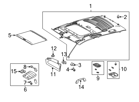 2008 Toyota Tundra Sunroof Diagram 1 - Thumbnail