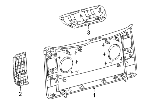 2022 Toyota Sienna Board Assembly, Back Doo Diagram for 67750-08040-C0