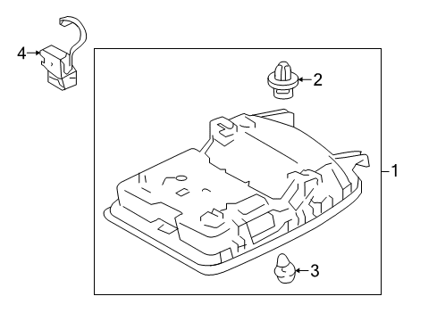 2020 Toyota Camry Overhead Console Diagram