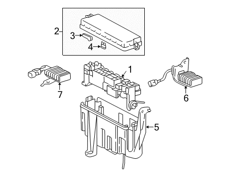 2000 Toyota Tundra Electrical Components Diagram