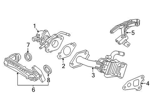 2020 Toyota Highlander EGR System, Emission Diagram