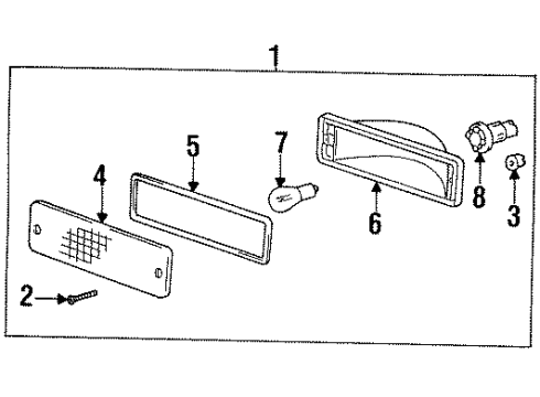 1997 Toyota T100 Signal Lamps Diagram