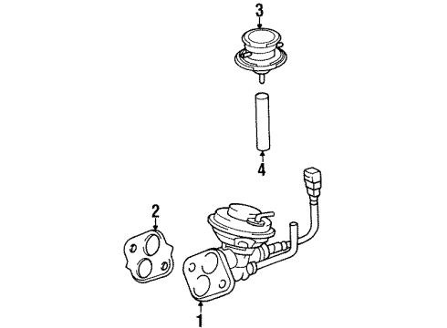 1995 Toyota Corolla Emission Components Diagram 2 - Thumbnail