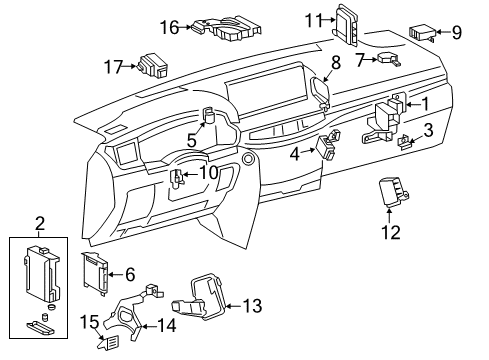 Bracket, Junction Block Diagram for 82817-30W60