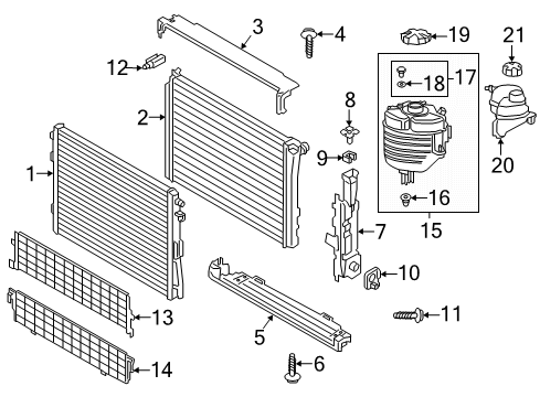 2022 Toyota GR Supra Radiator & Components Diagram 4 - Thumbnail