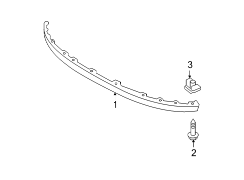 2008 Toyota Yaris Front Bumper - Spoiler Diagram