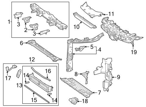 2023 Toyota Crown GUIDE, RADIATOR AIR Diagram for 16593-25300