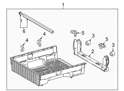 2023 Toyota Tacoma Floor Diagram 3 - Thumbnail