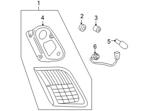 2008 Toyota Camry Bulbs Diagram 9 - Thumbnail