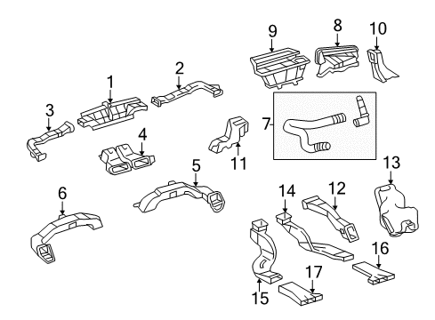 2014 Toyota Camry Ducts Diagram