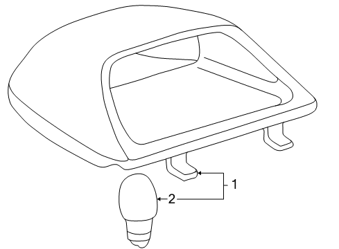 2002 Toyota Echo High Mount Lamps Diagram