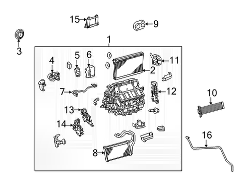 2023 Toyota Mirai THERMISTOR Assembly, Air Diagram for 88620-30290