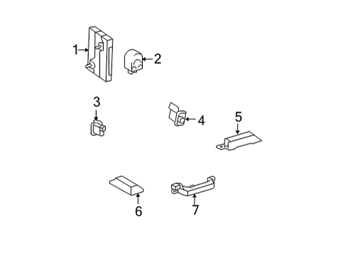 2008 Toyota Camry Keyless Entry Components Diagram