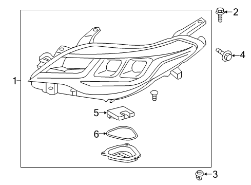 2016 Toyota Avalon Computer, Light Control Diagram for 85967-07020