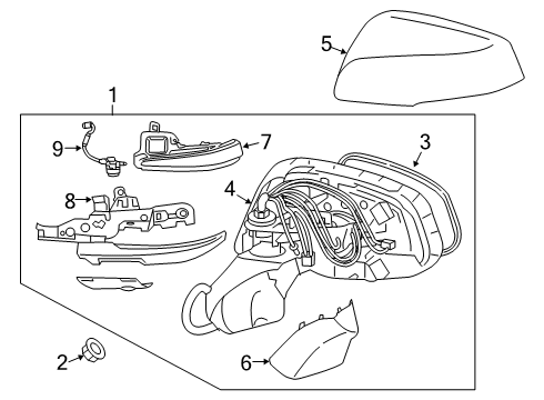 2020 Toyota RAV4 Mirrors, Electrical Diagram 3 - Thumbnail