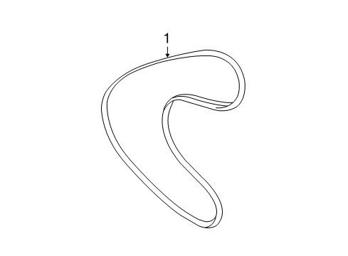 2008 Toyota Yaris Belts & Pulleys Diagram